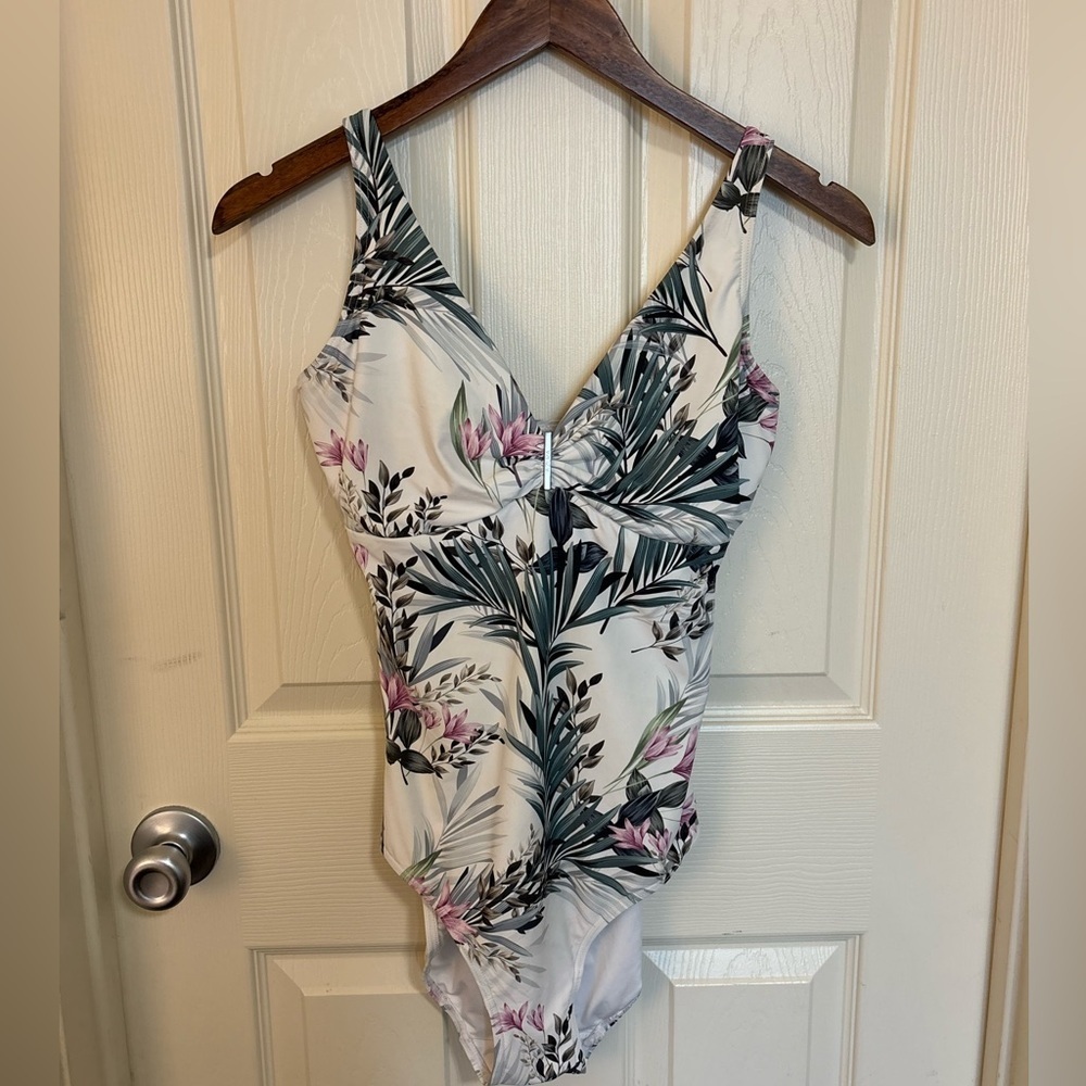 Azura Australia One Piece Swimsuit Floral Tropical spring swimsuit - Picture 2 of 8